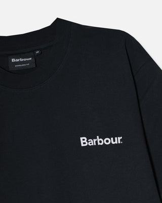 Barbour Crossby Archive Logo OS T-Shirt Black