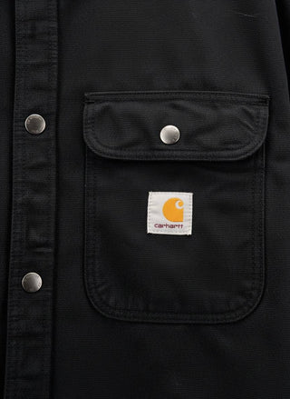 Carhartt WIP Prescott Shirt Jac Black/Black garment dyed