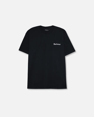 Barbour Crossby Archive Logo OS T-Shirt Black