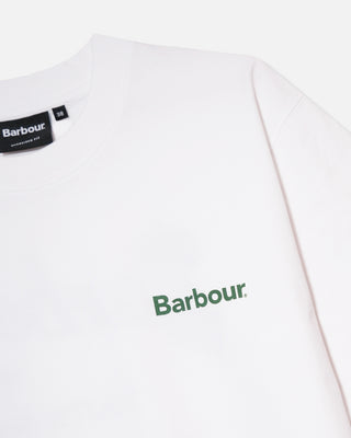 Barbour Crossby Archive Logo OS T-Shirt White