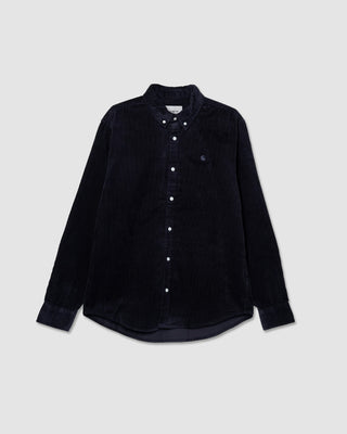 Carhartt WIP L/S Madison Cord Shirt Dark Navy/Dark Navy