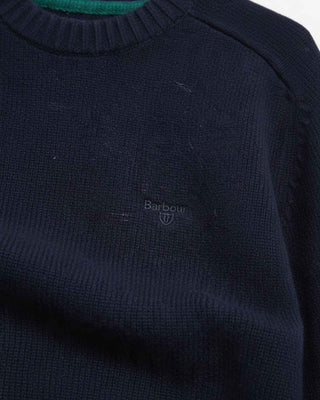 Barbour Newtown Crew Neck Sweater Navy