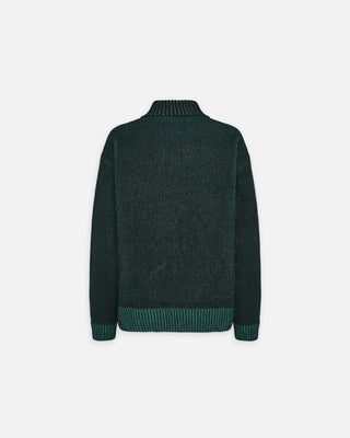 Rains Sowa Knit Zip Cardigan 506 Black/ Envy