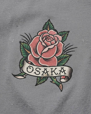 Evisu Ej Osaka Rose Tee Grey
