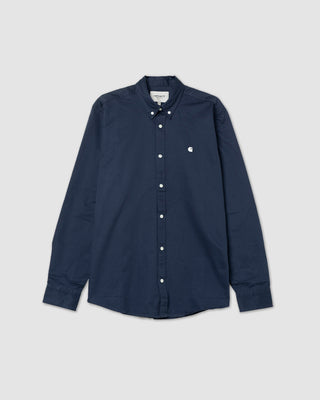 Carhartt WIP Madison Shirt Air Force Blue/Wax