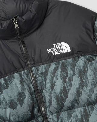 The North Face 1996 Retro Nuptse Jacket Balsam Green Wooden Tiger Print