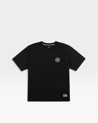 Evisu Ht Wave & Whale Daicock Printed Ss Tee Black