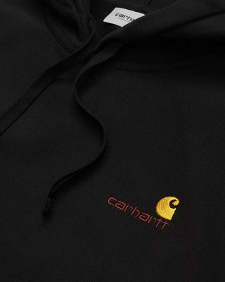 Carhartt WIP Hooded American Script Sweatshirt Black