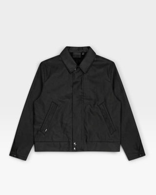Rains Heavy Woven Overshirt Jacket Black