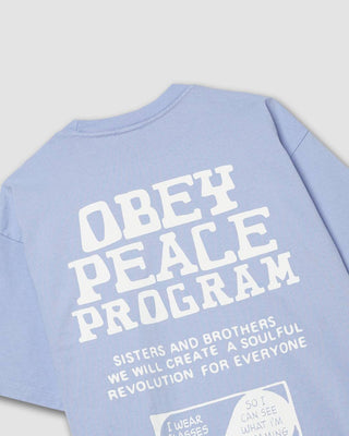 Obey Peace Program Boxy Tee Hydrangea
