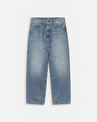 Carhartt WIP Landon Pant Blue Destroy Wash Splatter