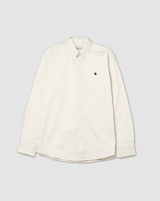 Carhartt WIP Madison Shirt Moonbeam/Black