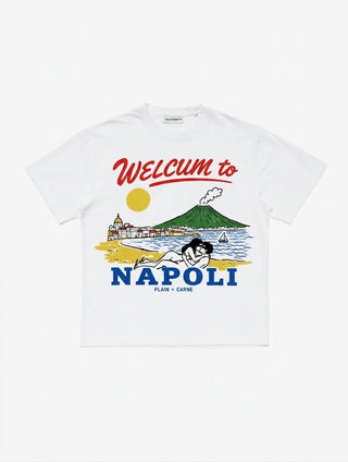 Carne Bollente X Plain Welcum to Napoli T-Shirt White