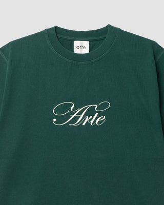 Arte Antwerp Script Logo T-shirt Green