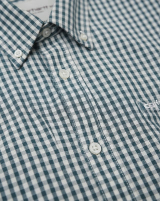 Carhartt WIP S/S Groff Shirt Groff Check Blue River