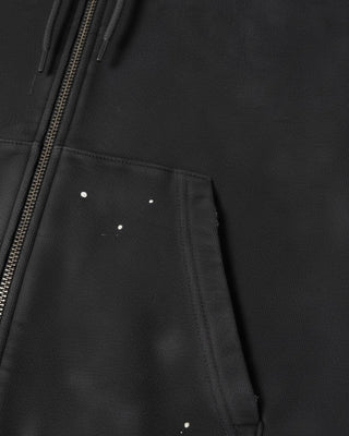 Carhartt WIP Hooded Painter Jacket Black Destroy Wash Splatter