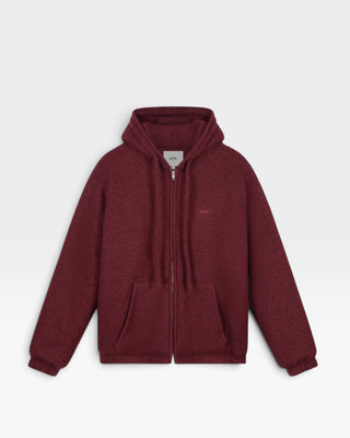 Arte Antwerp Boiled Wool Jacket Bordeaux