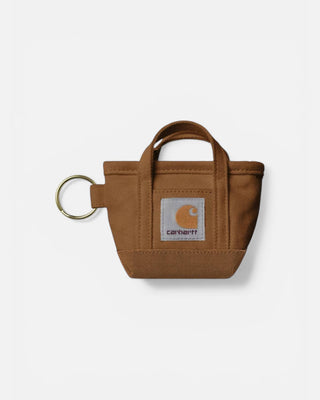 Carhartt Mini Tote Bag Keychain Hamilton Brown