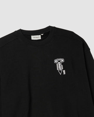 Carhartt WIP Cross Screw Sweat Black/White