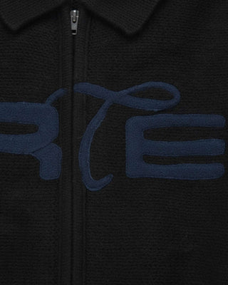 Arte Antwerp Stencil Zip Cardigan Black
