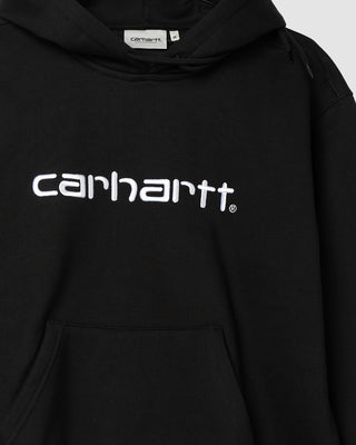 Carhartt WIP Hooded Carhartt Sweat Black/White