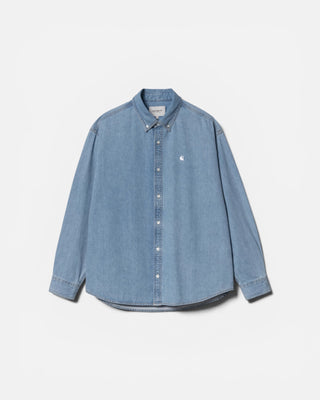 Carhartt WIP L/S Lucas Shirt Blue bleached