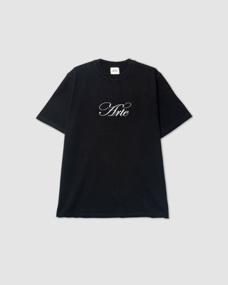 Arte Antwerp Script Logo T-shirt Black