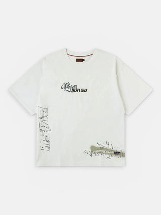 Evisu Ht Graffiti Aop Ss Tee Ecru