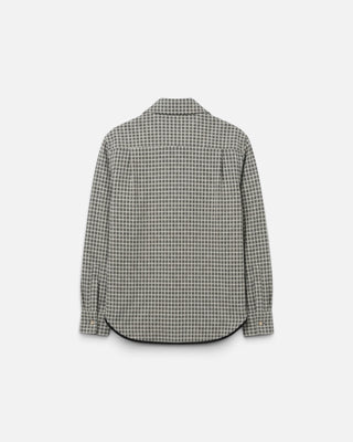 Séfr Button Up Flannel Shirt White/Black Check