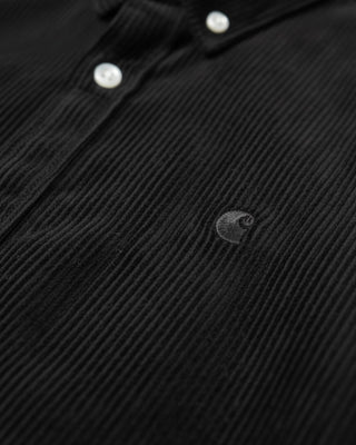 Carhartt WIP L/S Madison Cord Shirt Cotton Corduroy Soot