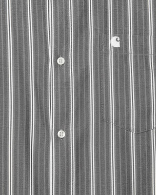 Carhartt WIP L/S Beale Shirt Beale Stripe Black/White