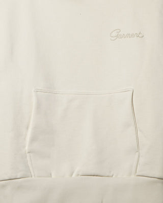 Garment Workshop Double Layer Hoodie With Double Embroidery Heavy Cream