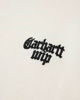 Carhartt WIP L/S Blackletter Waffle T-Shirt Wax/Black