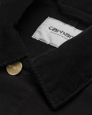 Carhartt WIP Michigan Chore Coat Black Aged Canvas