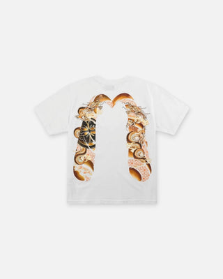 Evisu Ht Wave & Whale Daicock Printed Ss Tee White