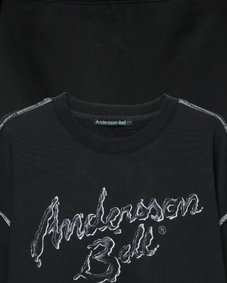 Andersson Bell Unisex Liquid Logo Sweatshirt Black