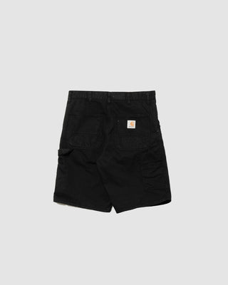 Carhartt WIP Single Knee Short Black Garment Dyed