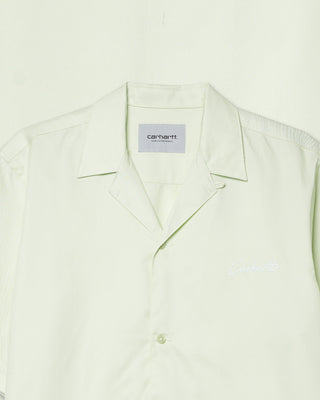 Carhartt WIP S/S Delray Shirt Air Green/White