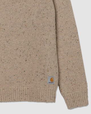 Carhartt WIP Anglistic Sweater Speckled Fleur de Sel