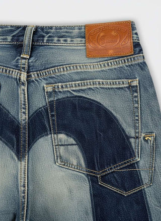 Evisu Ht 7-Pocket Washed Jeans W Daicock Shadow Light Tone Indigo