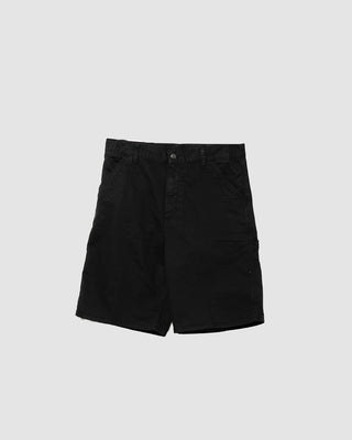 Carhartt WIP Single Knee Short Black Garment Dyed