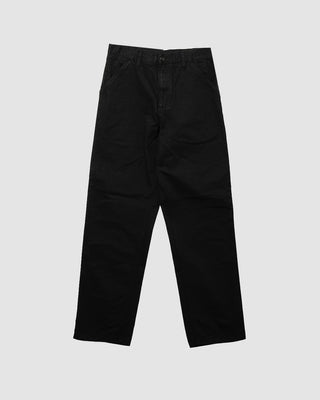 Carhartt WIP Single Knee Pant Black Garment Dyed
