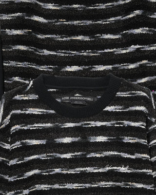 Andersson Bell Unisex Stripe Layered Sweater Black/Brown