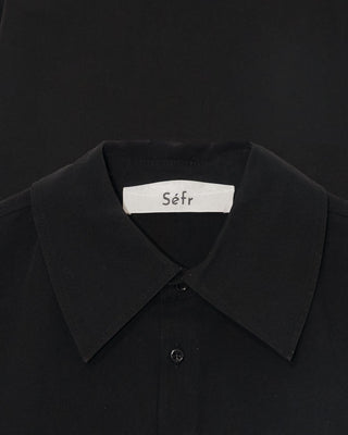 Sèfr Trino Shirt Black Fine Poplin