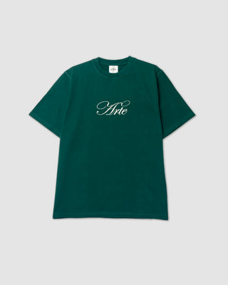 Arte Antwerp Script Logo T-shirt Green