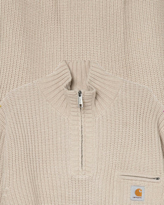 Carhartt WIP Detroit Half Zip Sweater Fleur De Sel