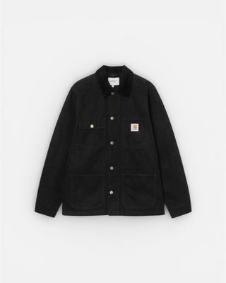 Carhartt WIP Michigan Chore Coat Black Aged Canvas