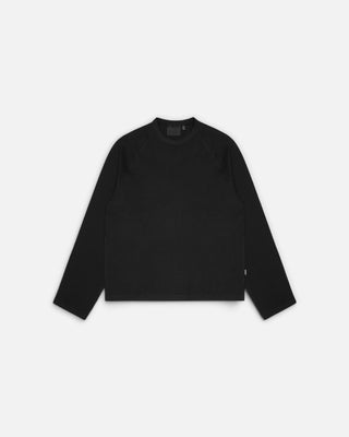 Rains Waffle Long Sleeve T-Shirt Rains Black