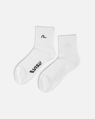 Evisu Ht Seagull Embroidery Mid. Socks White