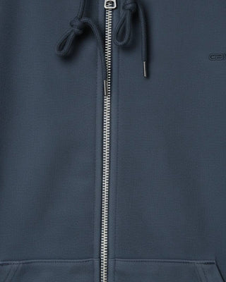 Carhartt WIP Hooded Benton Sweat Jacket Carbon Garment Dyed